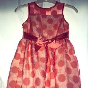 Beautiful Coral Girls Formal with underslip Dress